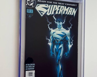 SUPERMAN #123 CGC 9.8 | Glow-in-the-dark Cover | 1st Electric Blue