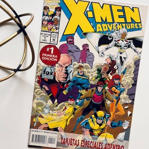 X-Men Adventures #1 INTERMEX w/Cards US priced /Spanish -  RARE Vintage comic book 1995
