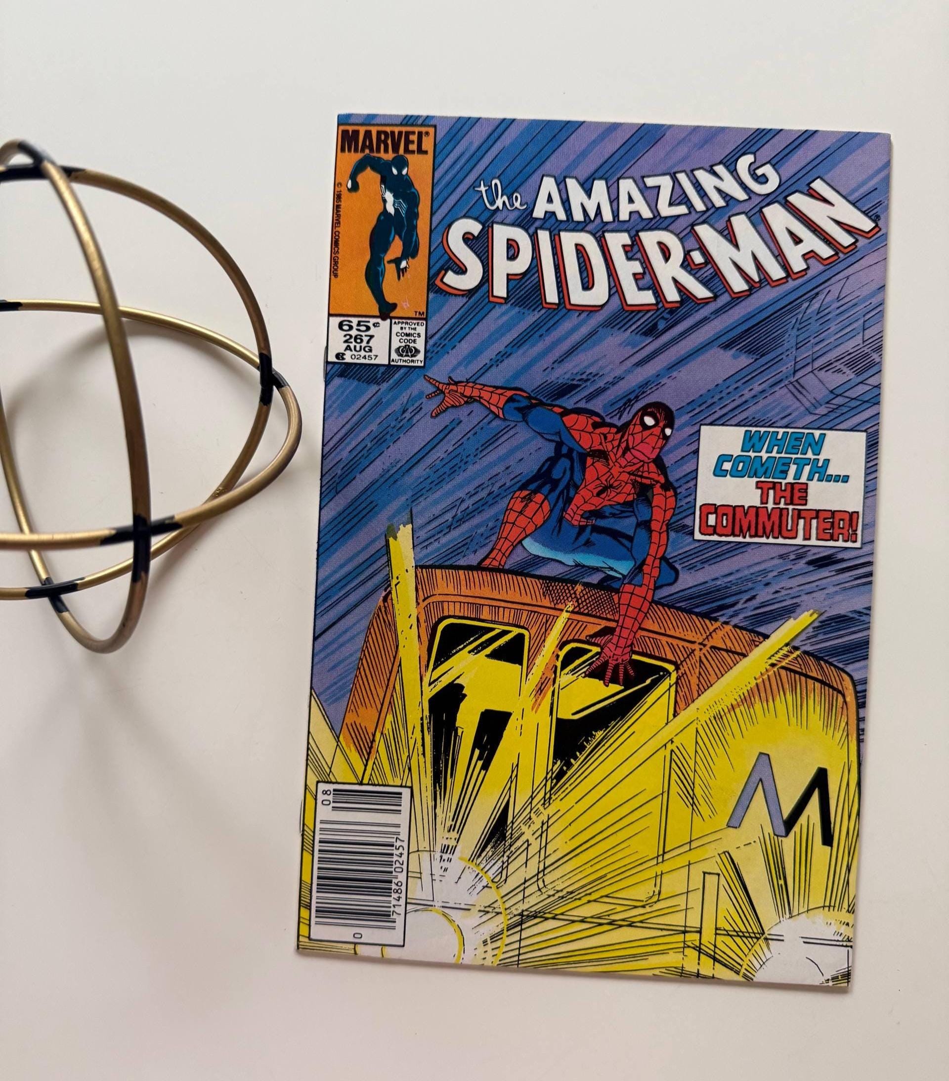 【額装付】レア 未使用 アメージング スパイダーマン コミック第1号 切手 アメイジング・スパイダーマン #267 (1985) コミックブック | レア