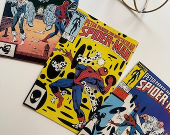 Spectacular Spider-Man #98 #99 #100 (1985) - 1st Full Spot, Black Cat, Black Suit - NM Set