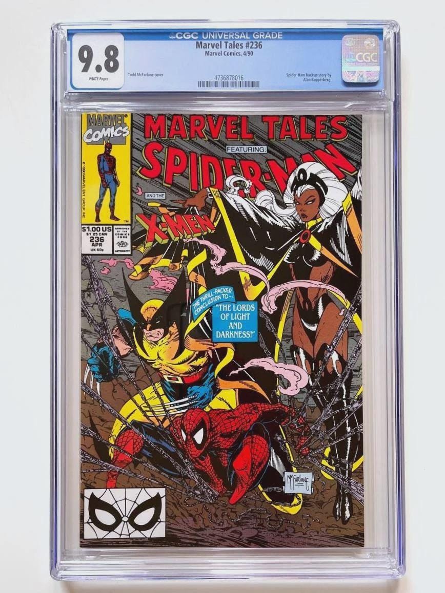 Marvel Tales #236 CGC 9.8 (1990) Todd Mcfarlane Cover | Spider-man