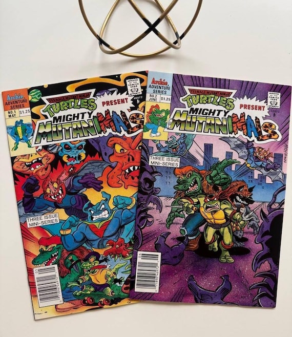 Mighty Mutanimals #1-2: 1991 TMNT Rare Comic Book Set - Etsy
