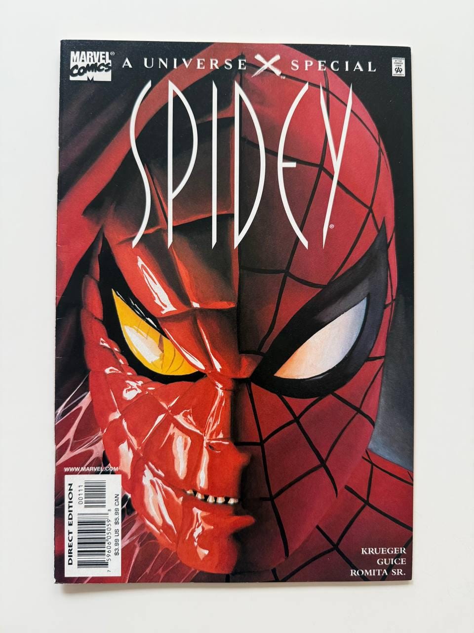 ユニバースX：スパイダーマン #1 – アレックス・ロスの表紙、マーベル