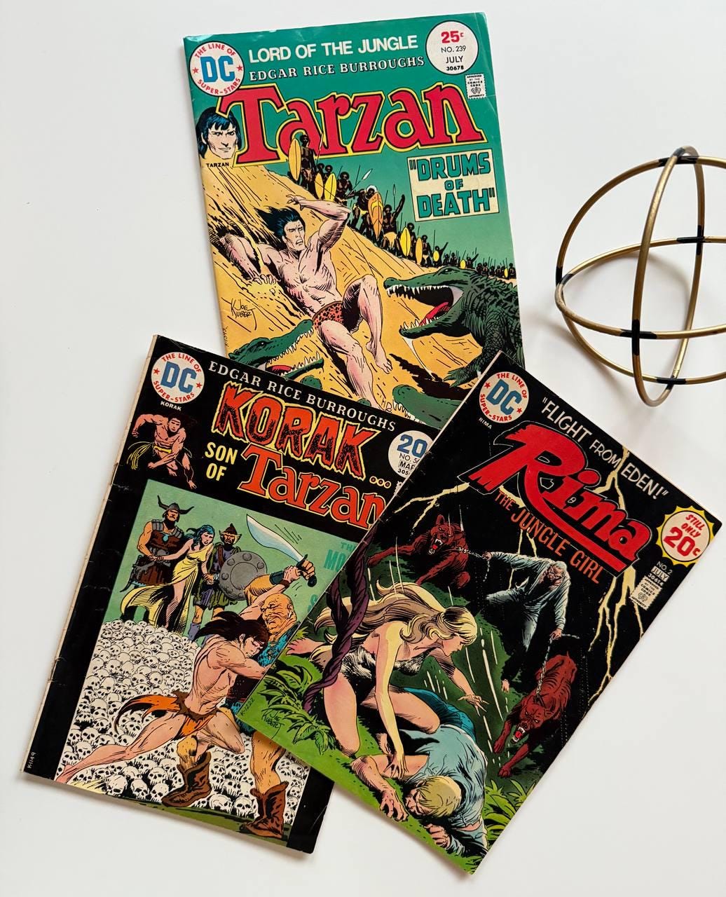1970年代のヴィンテージジャングルコミックブックロット：ターザン