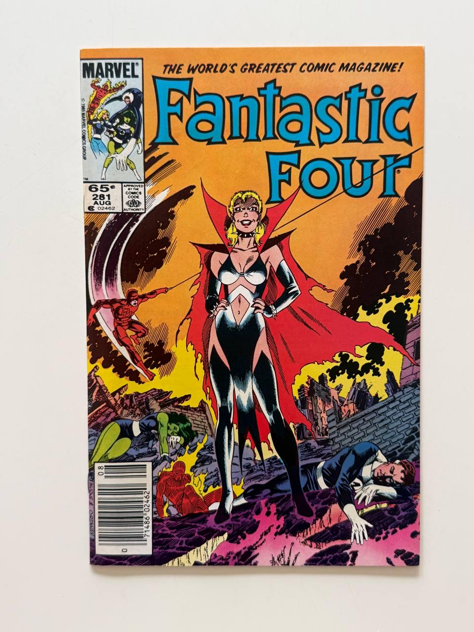 Fantastic Four #281 (1985) Newsstandб, 1st Malice Cover