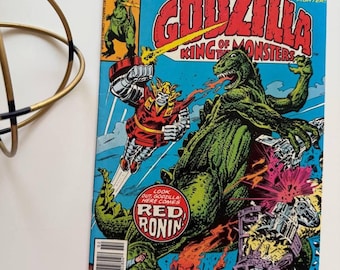 Godzilla #7 (1978) - Primera aparición de Red Ronin, cómic vintage con certificado