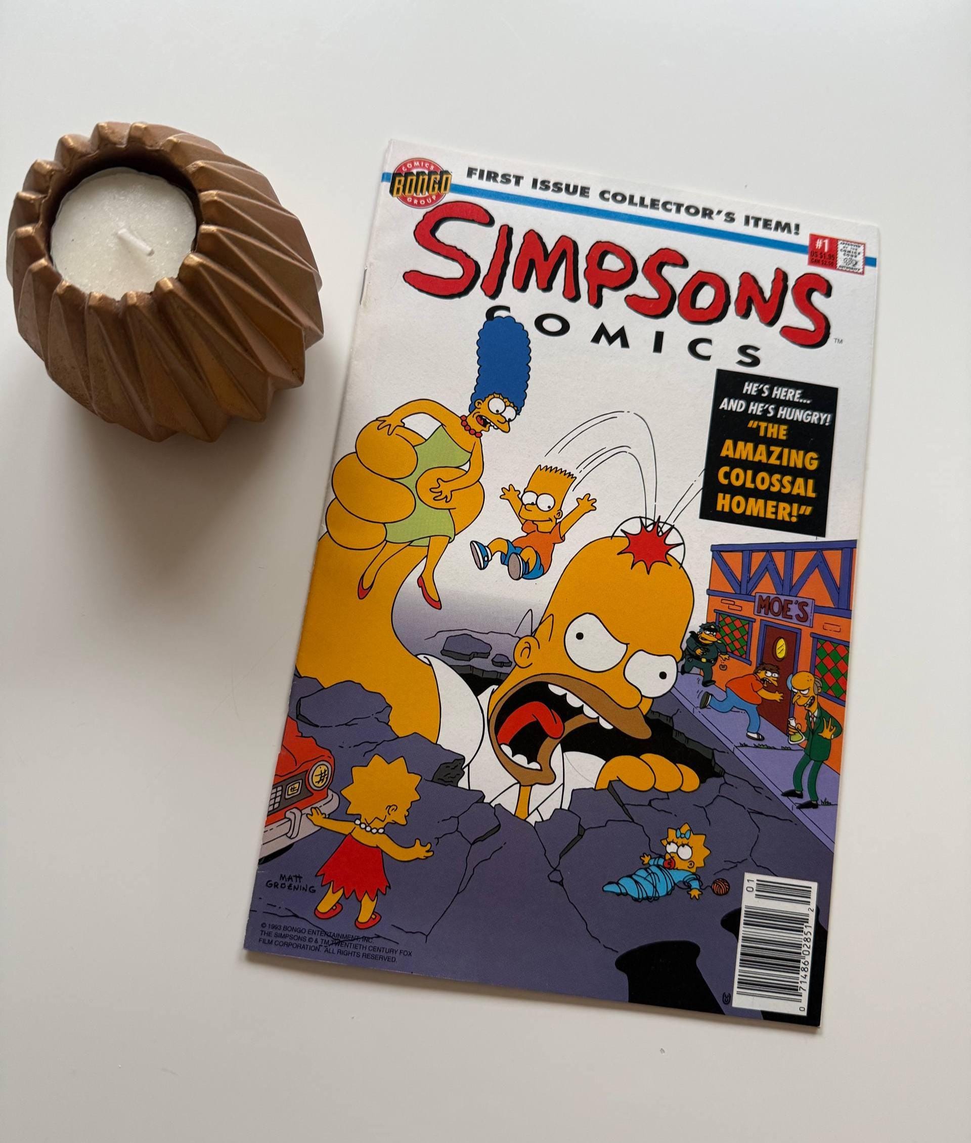 Simpsons Comics #1: 1993 Rare Newsstand Edition & Flip-book - Etsy