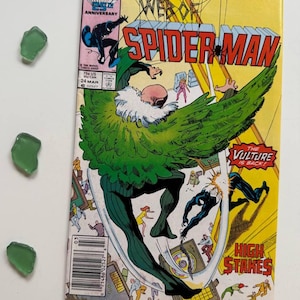 VULTURE -- Web of Spider-Man #24  - Vintage comic book 1987 | Rare Newsstand | GREAT Condition | Hobgoblin