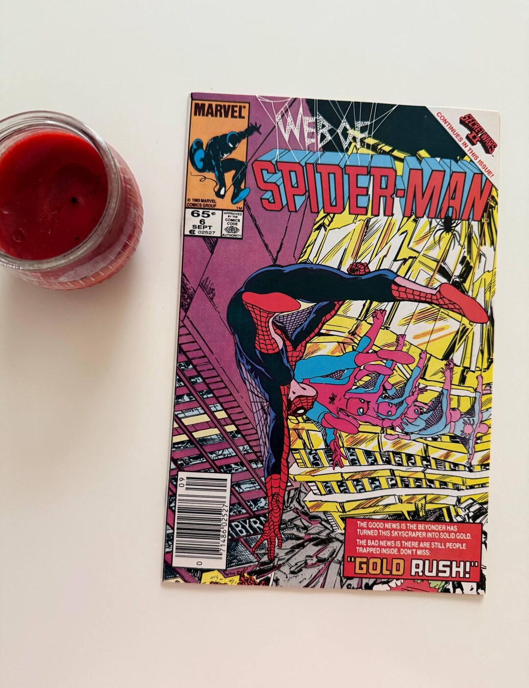 Web of Spiderman 6 John Byrne Cover Vintage Comic Book