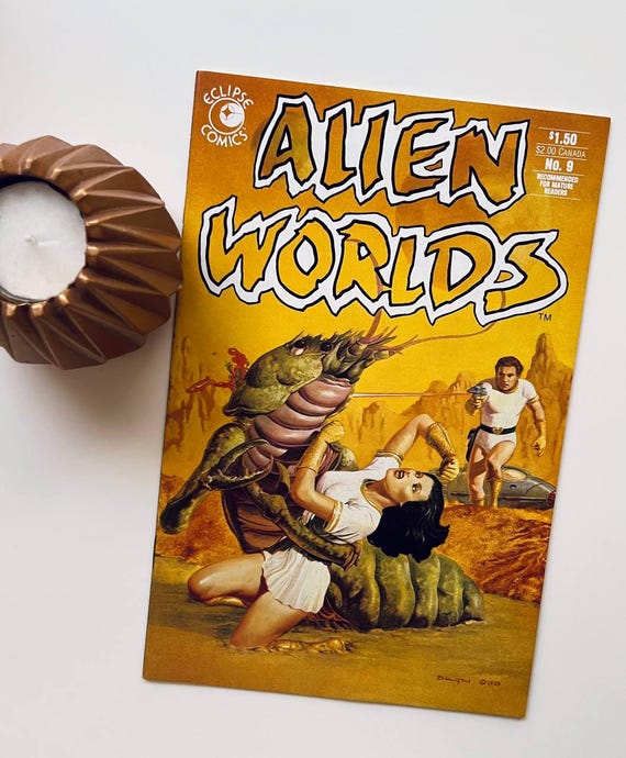 Alien Worlds #9 - Vintage Comic Book 1985 - Etsy