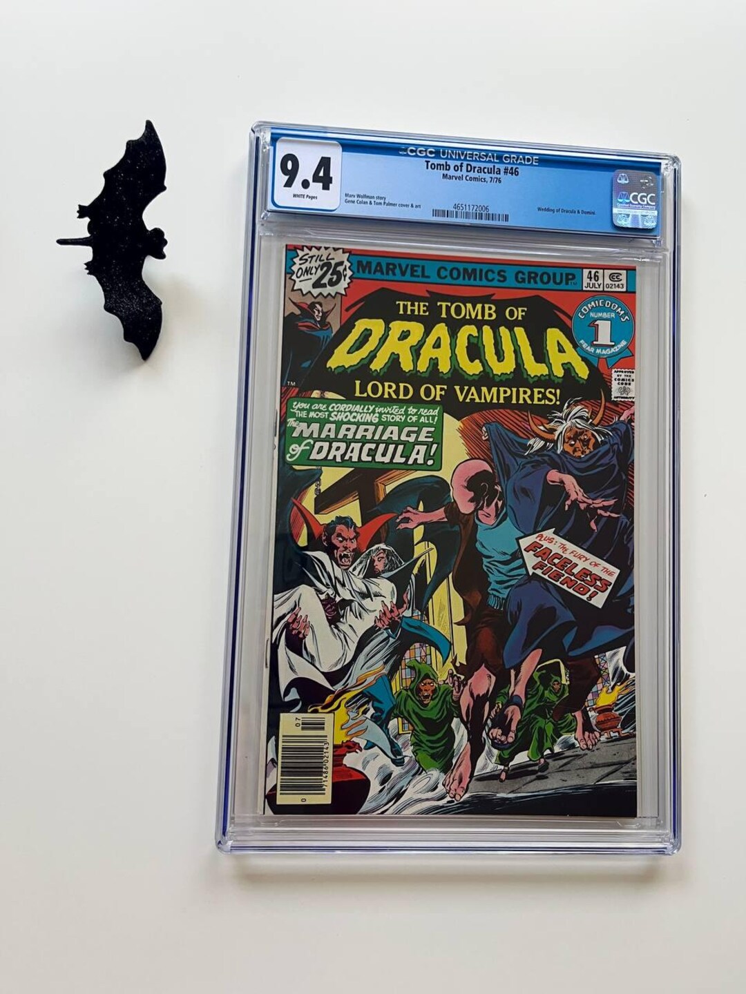 Tomb of Dracula #46 (1976) CGC 9.4 | Marriage - Vintage Comic Book