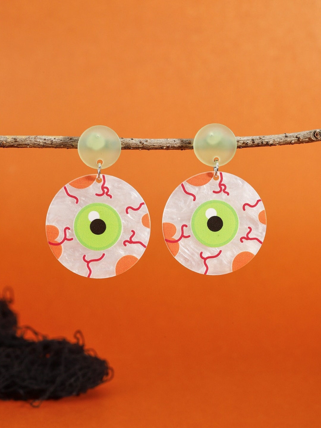 Cute Eyeball Halloween Earrings - Spooky and Unique Gift for Halloween ...