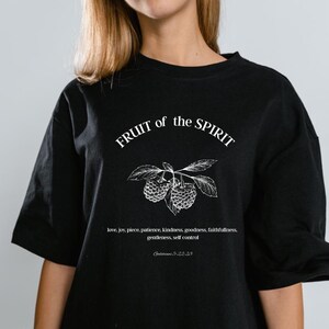 Comfort Colors Fruit of the Spirit T-Shirt: Christian Bible Verse Graphic