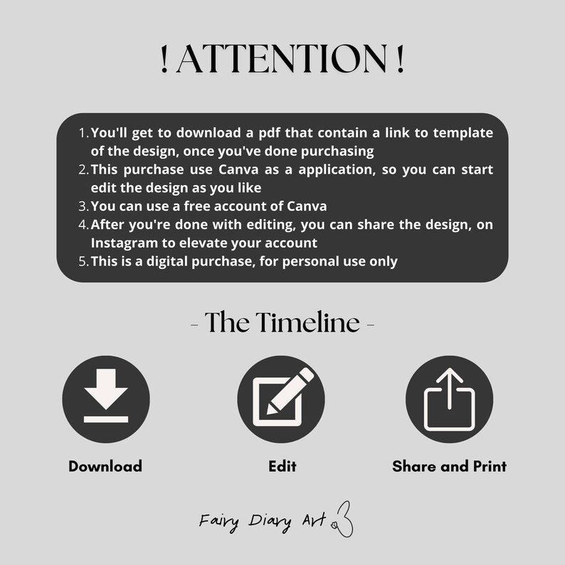 Black and White Instagram Template: Minimalist Layout for Canva - Etsy