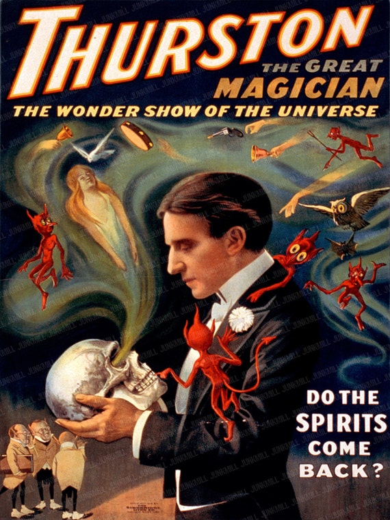 THURSTON - Large Digital Printable Image - Vintage Circus Sideshow