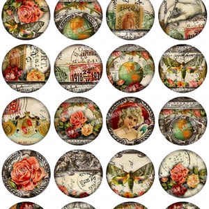 Tabula Rosa Patterns TABULA ROSA - Digital Printable Collage Sheet - Shabby Vintage, French ...