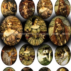 ARTHUR RACKHAM - Digital Printable Collage Sheet - Vintage Rackham ...