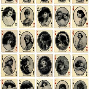 MORIARTY CARDS - Digital Printable Collage Sheets - Vintage Playing ...