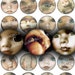 DOLLHOUSE Digital Printable Collage Sheet Creepy Vintage Dolls &amp; Evil ...