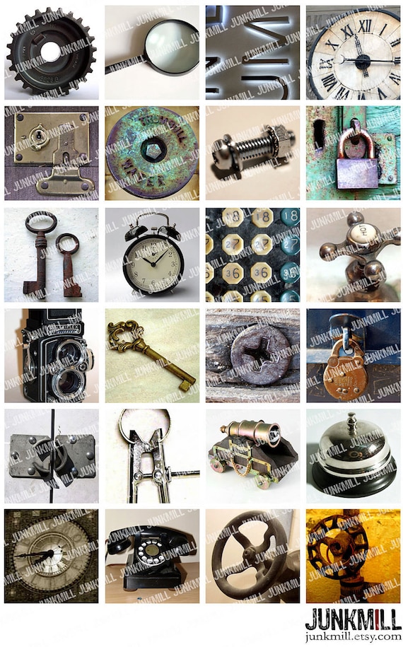 Autocollant Porte Steampunk Rusty Horloge - Décoration Vinyle 3D Amovible 30x79 Pouces (77x200 Cm) - 2 Pièces