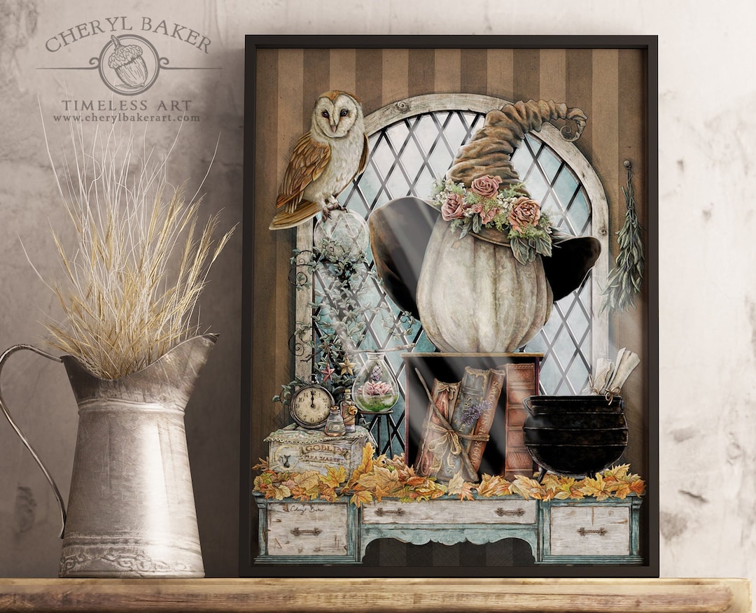 Autumn Decor, Wiccan Home Decor, Rustic Fall Decor, Pumpkin Decor ...