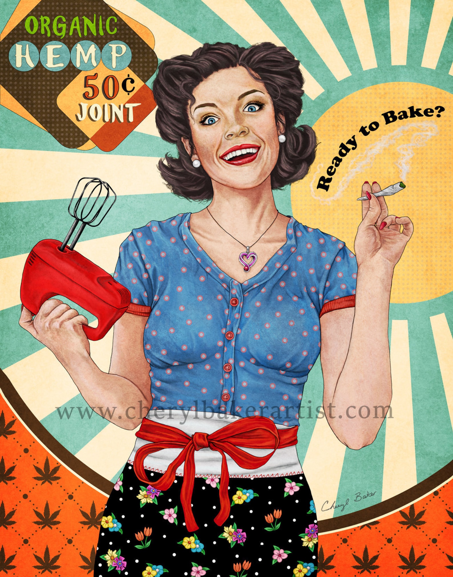 Marijuana Art 420gifts Weed Art Cannabis Art Vintage | Etsy