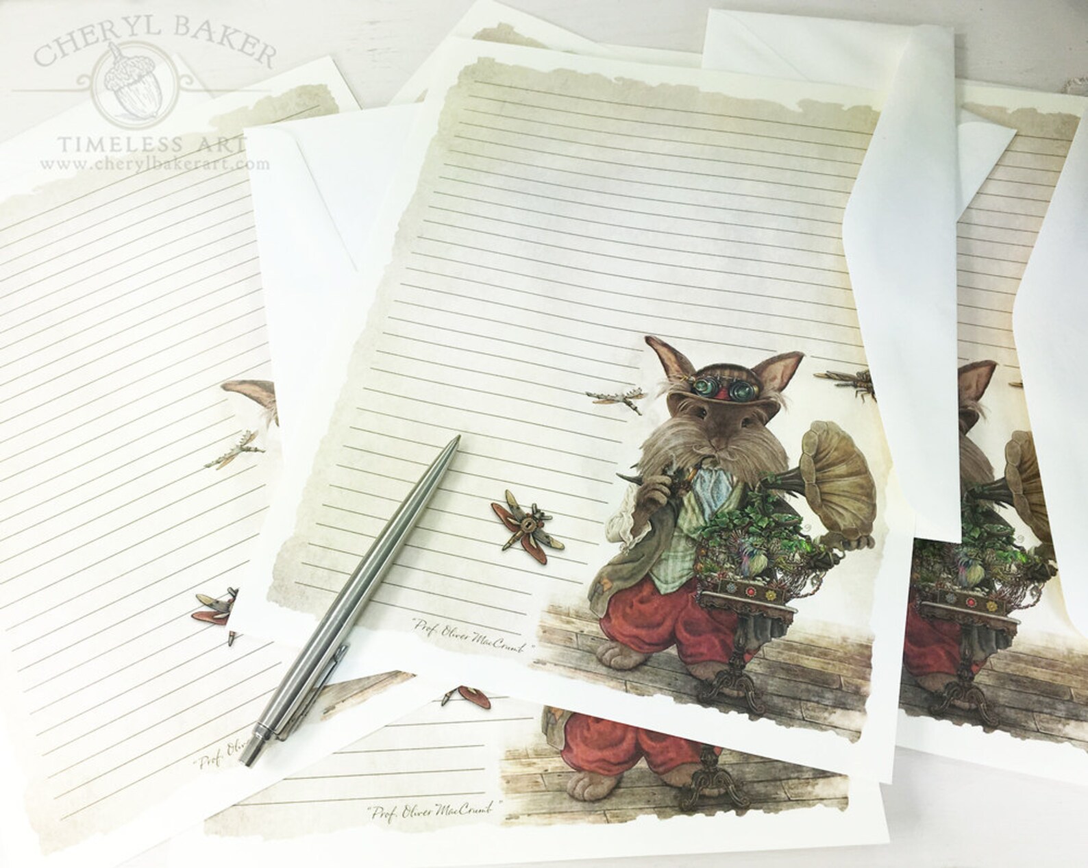 Rabbit Stationery Paper Stationery Paper Set Stationery Set - Etsy