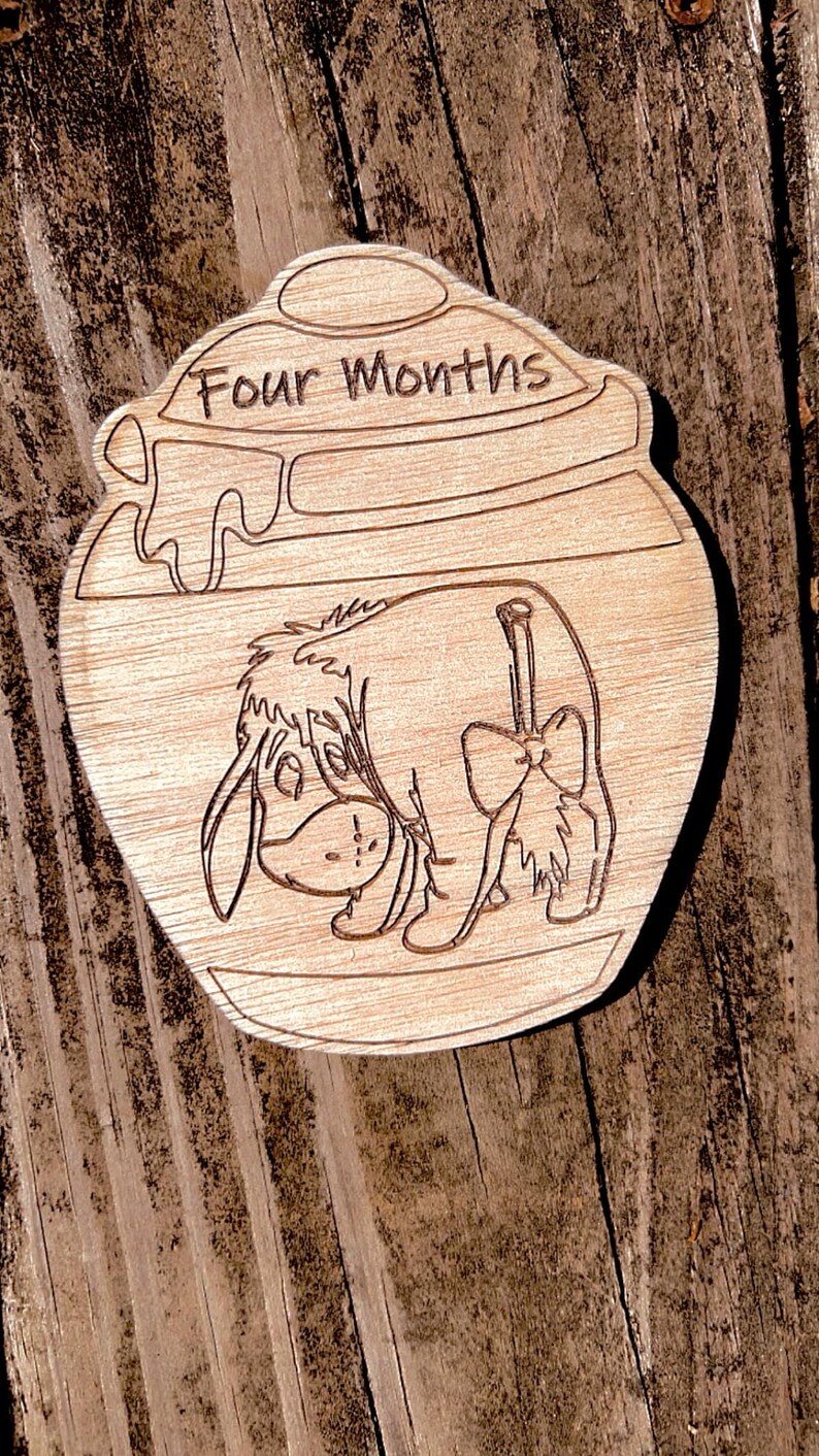 Winnie the Pooh Baby Month by Month Milestone Markers - Etsy