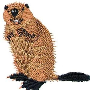 BEAVER Wildlife Hat One Embroidered Men Women Cotton Baseball Cap ...