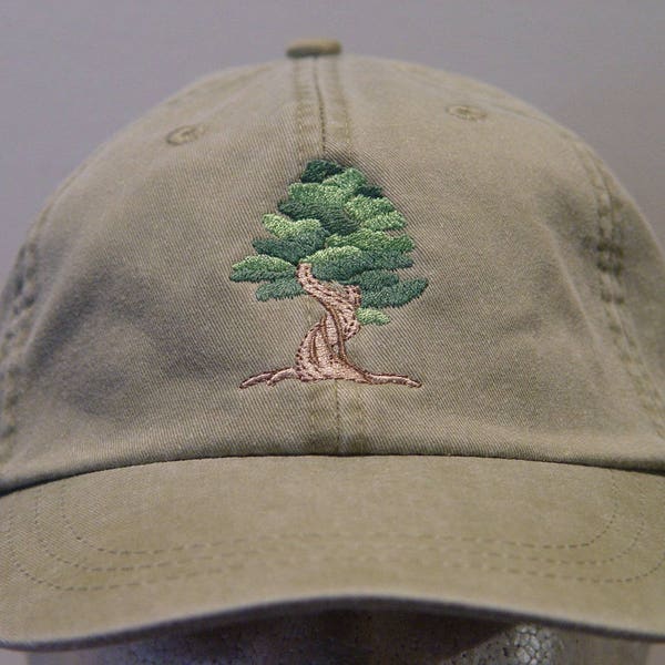 BONSAI ORNAMENTAL TREE Hat One Embroidered Men Women Wildlife Cap Price Embroidery Apparel 24 Color Mom Dad Adult Gift Japanese Indoor Trees