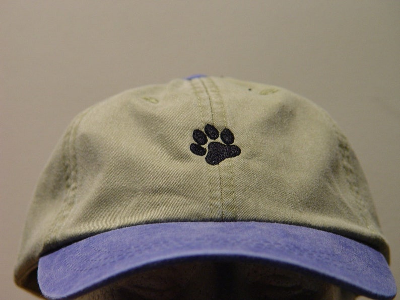 DOG PAW HAT One Embroidered Men Women Baseball Cotton Cap Etsy