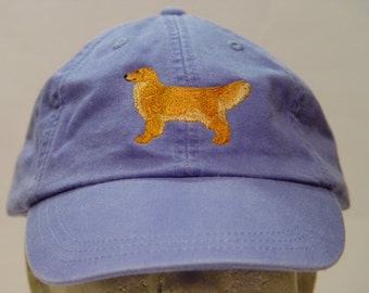 GOLDEN RETRIEVER DOG Hat - One Embroidered Men Women Baseball Cap - Price Embroidery Apparel 24 Color Mom Dad Canine Guide Dog Pet Gift Caps