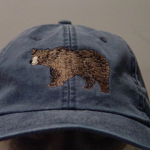 BROWN BEAR Hat - One Embroidered Men Women Wildlife Baseball Cap Price ...