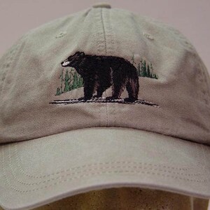 Black Bear Hat - One Embroidered Men Women Wildlife Baseball Cap ...