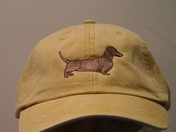 DACHSHUND DOG Hat One Embroidered Men Women Baseball Gift Cap Price Embroidery Apparel 24 Color Mom Dad Canine Wiener House Pet Caps Etsy Israel