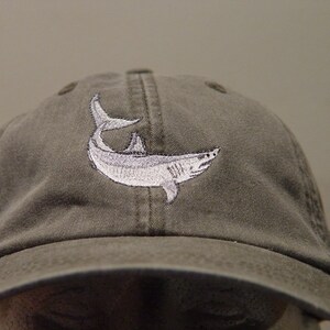 GREAT WHITE SHARK Hat - Embroidered Men Women Marine Wildlife Cap ...