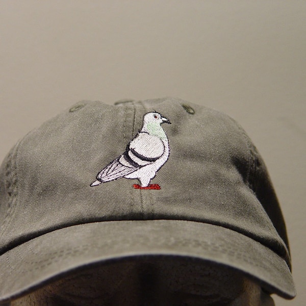 PIGEON VOGEL Hut - Eine gestickte Frauen Männer Wildlife Baseballmütze - Preis Stickerei Bekleidung 24 Farbe Erwachsene Mama Papa Geschenk Caps Homing Racing