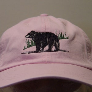 Black Bear Hat - One Embroidered Men Women Wildlife Baseball Cap ...