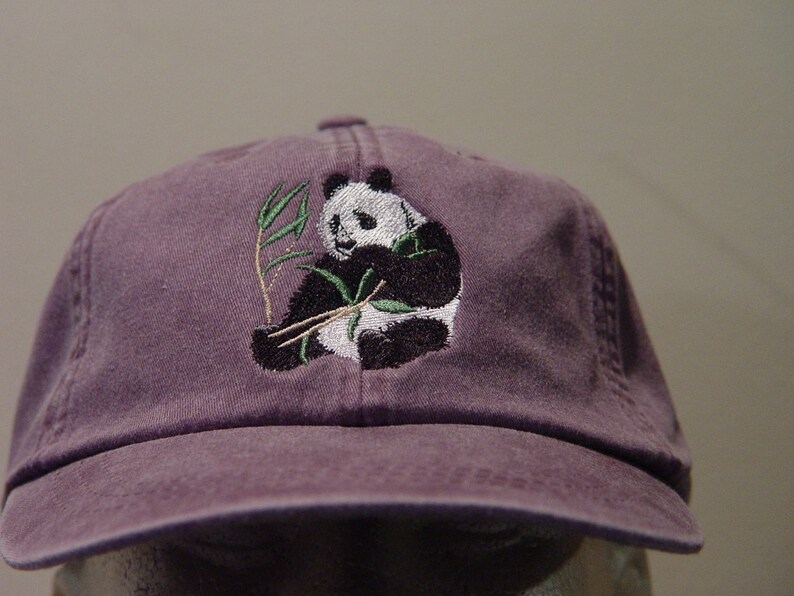PANDA BEAR HAT - One Embroidered Men Women Wildlife Baseball Cap ...