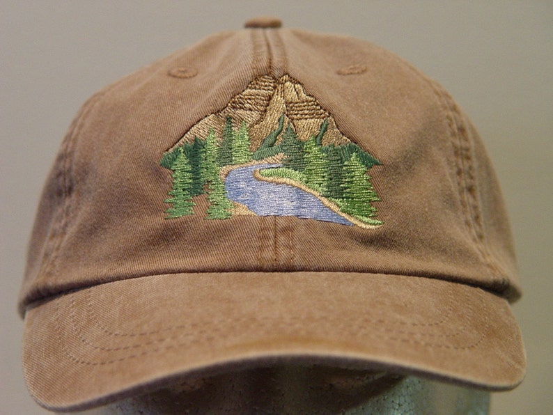 MOUNTAIN NATIONAL PARK Hat One Embroidered Wildlife Women Men Cap Price Embroidery Apparel 24 Color Mom Dad Outdoor Gift Caps Available image 2