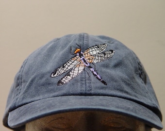 DRAGONFLY Flying Insect Hat - Embroidered Women Men Wildlife Cap - Price Embroidery Apparel 24 Color Mom Dad Gift Caps Predator Garden Wings