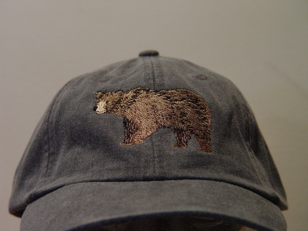 BROWN BEAR Hat - One Embroidered Men Women Wildlife Baseball Cap Price ...