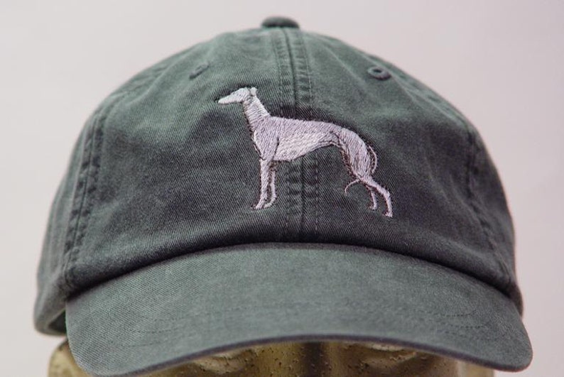GREYHOUND DOG Hat One Embroidered Men Women Baseball Gift Etsy