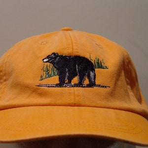 Black Bear Hat - One Embroidered Men Women Wildlife Baseball Cap ...