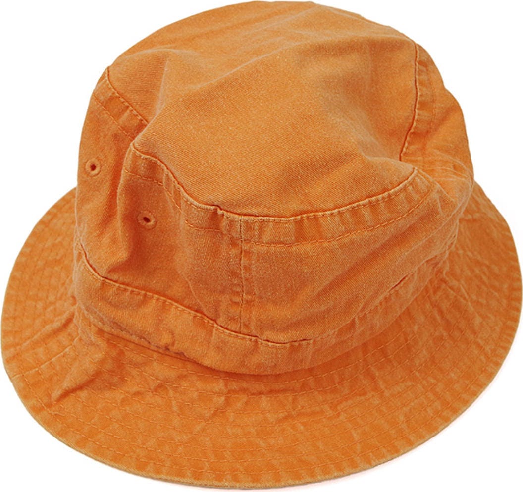 TANGERINE ORANGE Large Bucket Hat Women 