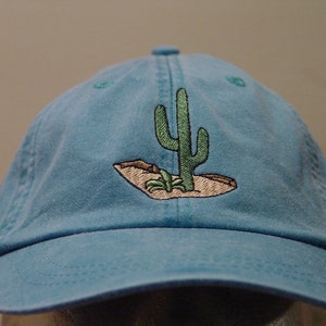 Desert Cactus Unisex Baseball Cap - Officially Licensed Pigment Dyed Cotton Hat, One Size