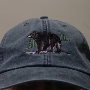 Black Bear Hat - One Embroidered Men Women Wildlife Baseball Cap ...