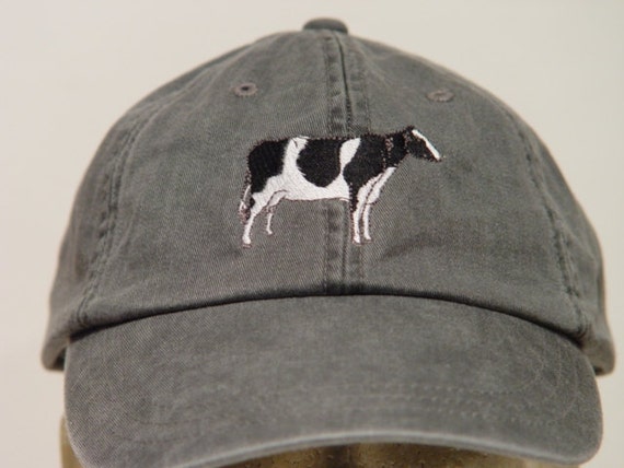 HOLSTEIN COW Farm Hat One Embroidered Men Women Baseball Cap Price Embroidery Apparel 24 Color Mom Dad Gift Caps Milk Dairy Available Etsy Israel