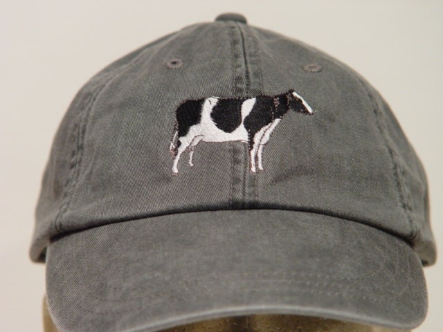 HOLSTEIN COW Farm Hat One Embroidered Men Women Baseball Cap