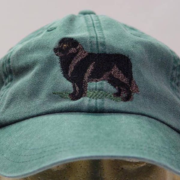 NEWFOUNDLAND DOG Hat - Embroidered Men Women Baseball Gift Cap  - Price Embroidery Apparel - 24 Color Mom Dad Caps Family Pet Working Newfie